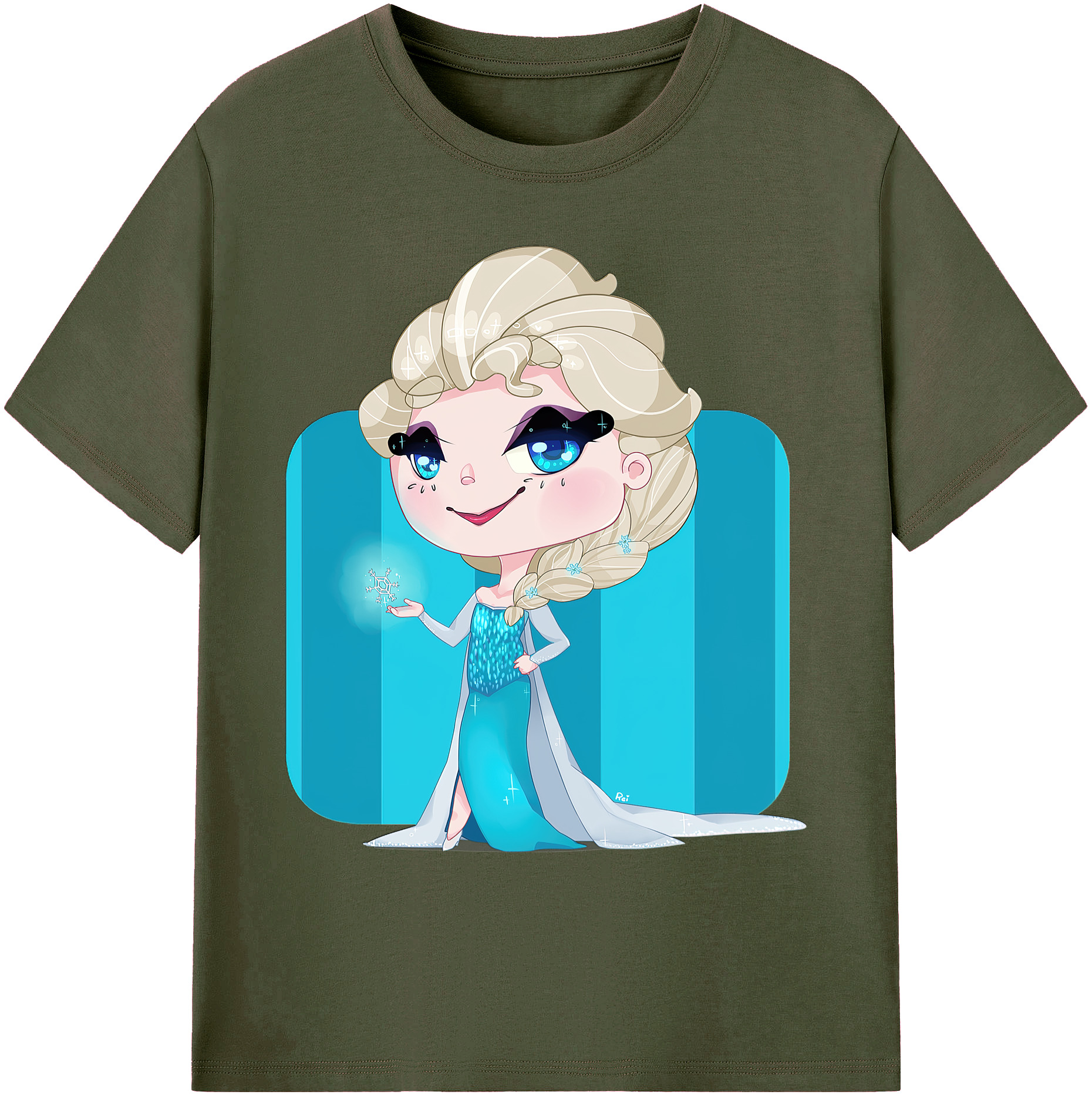（画像用） アナと雪の女王 アンナ エルサ Frozen Anna Elsa 綿100％ メンズ半袖Tシャツ｜肌触りやわらか＆通気性